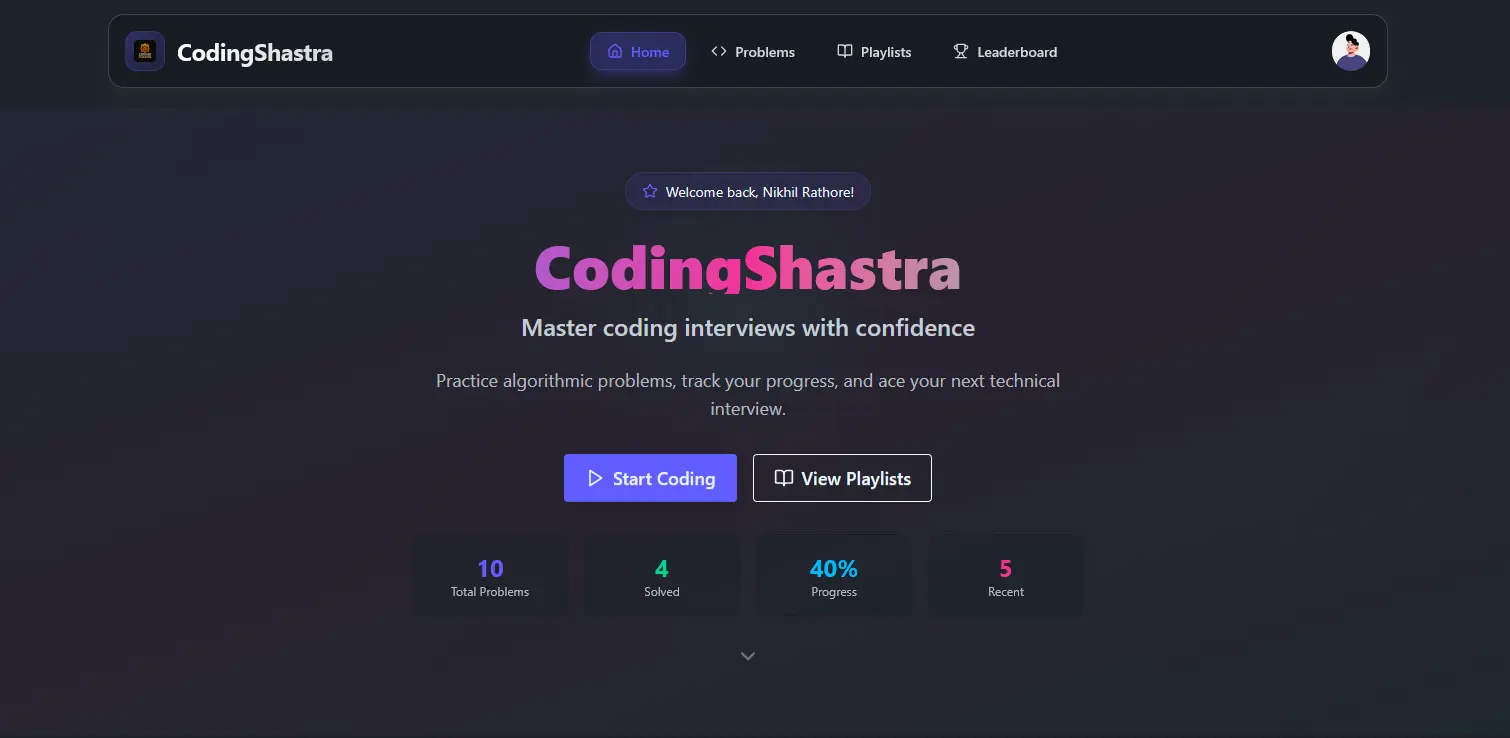 Coding Shastra project screenshot
